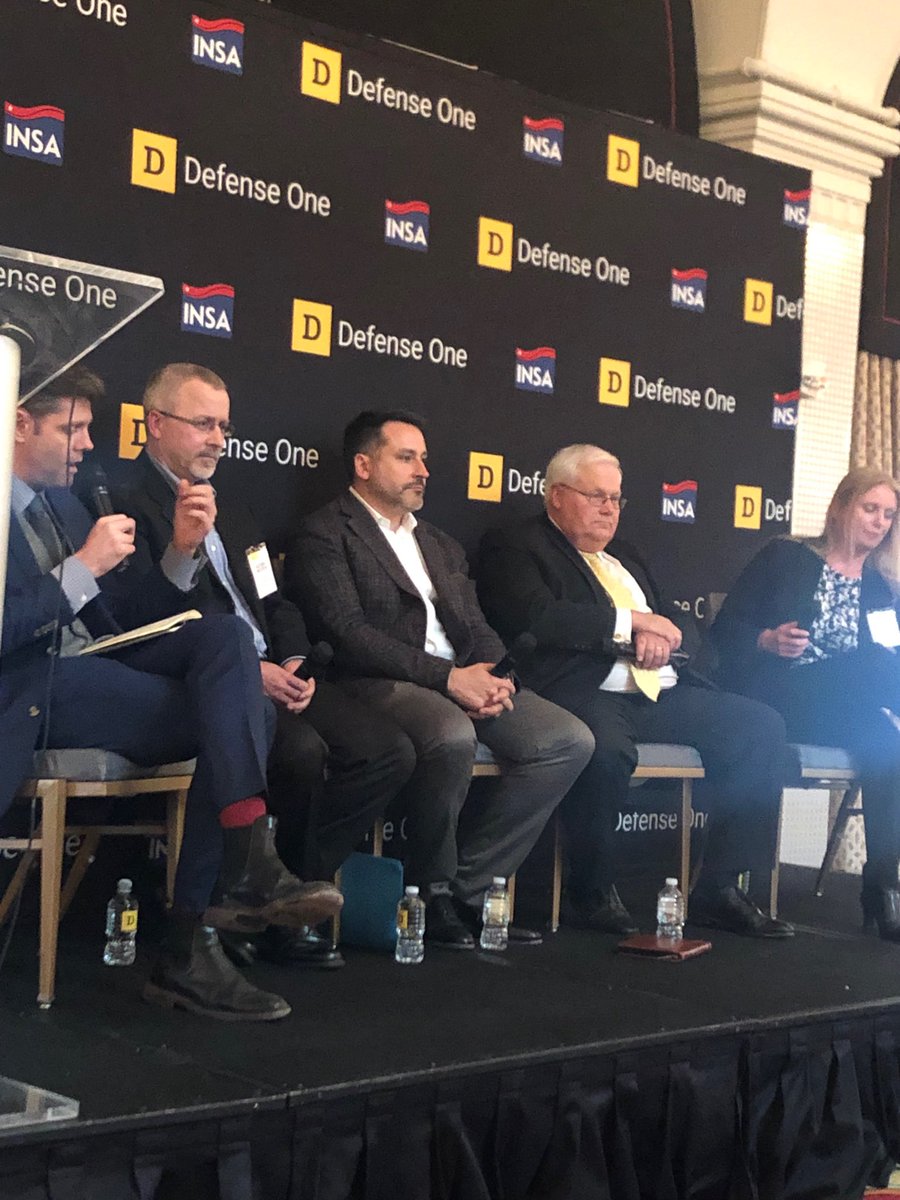 DanielaFayer's tweet image. #humanmachineteam Defense One Cocktails &amp;amp; Conversation staring now!