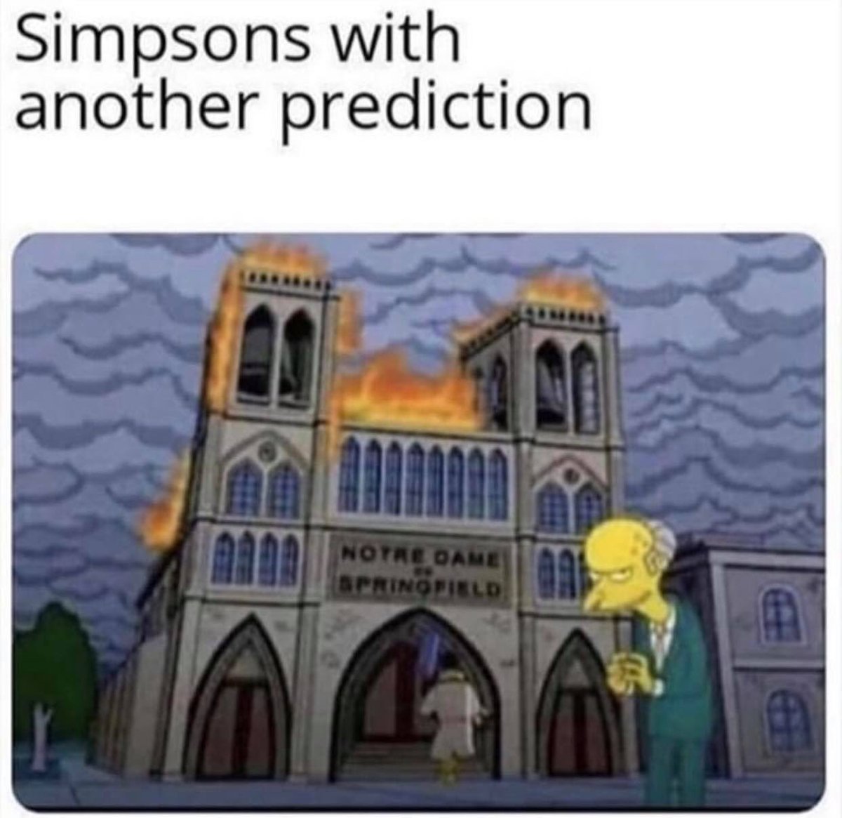 byalishasadiq's tweet photo. Does no one find it weird that the simpsons seem to predict so many things right??!! https://t.co/8EB3llexl2