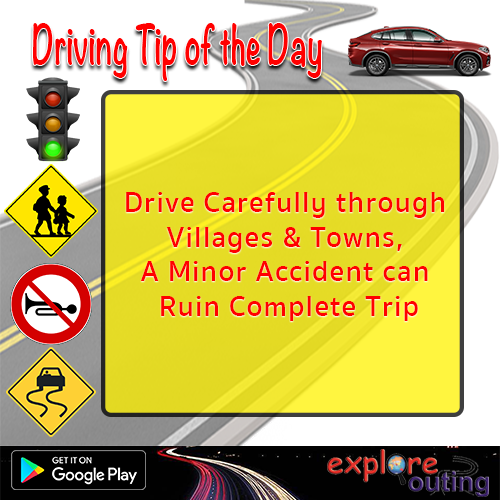ExploreOuting's tweet photo. #DrivingTips
Drive Carefully through Villages & Towns, A Minor Accident can Ruin Complete Trip
Install #IndiaTravelGuide and #CharDham App here:
https://t.co/C4TGMV3j8s https://t.co/k94uz1qPJX