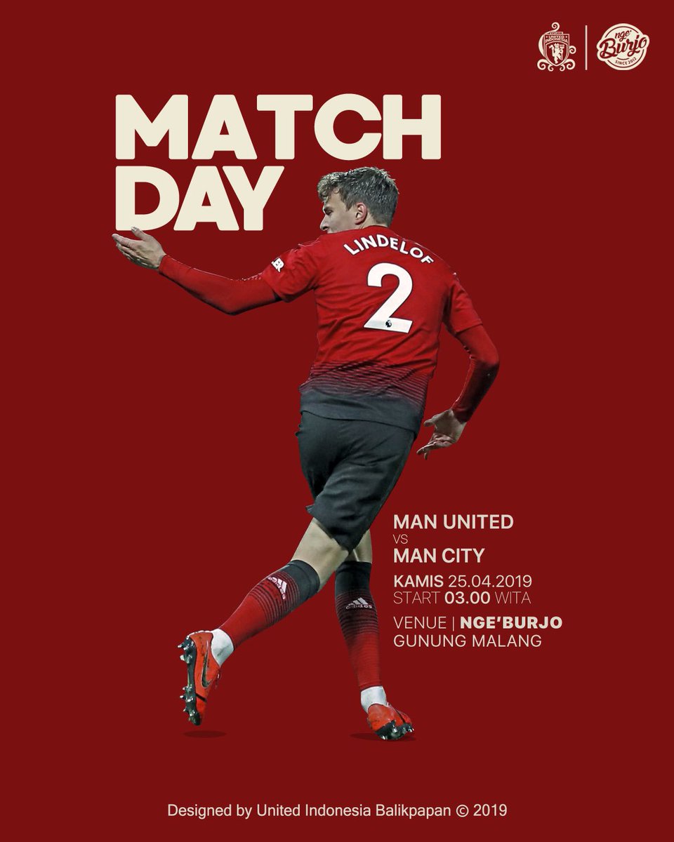 Its Match Day!
Join us and support united, lads

Ramaikan dan merahkan