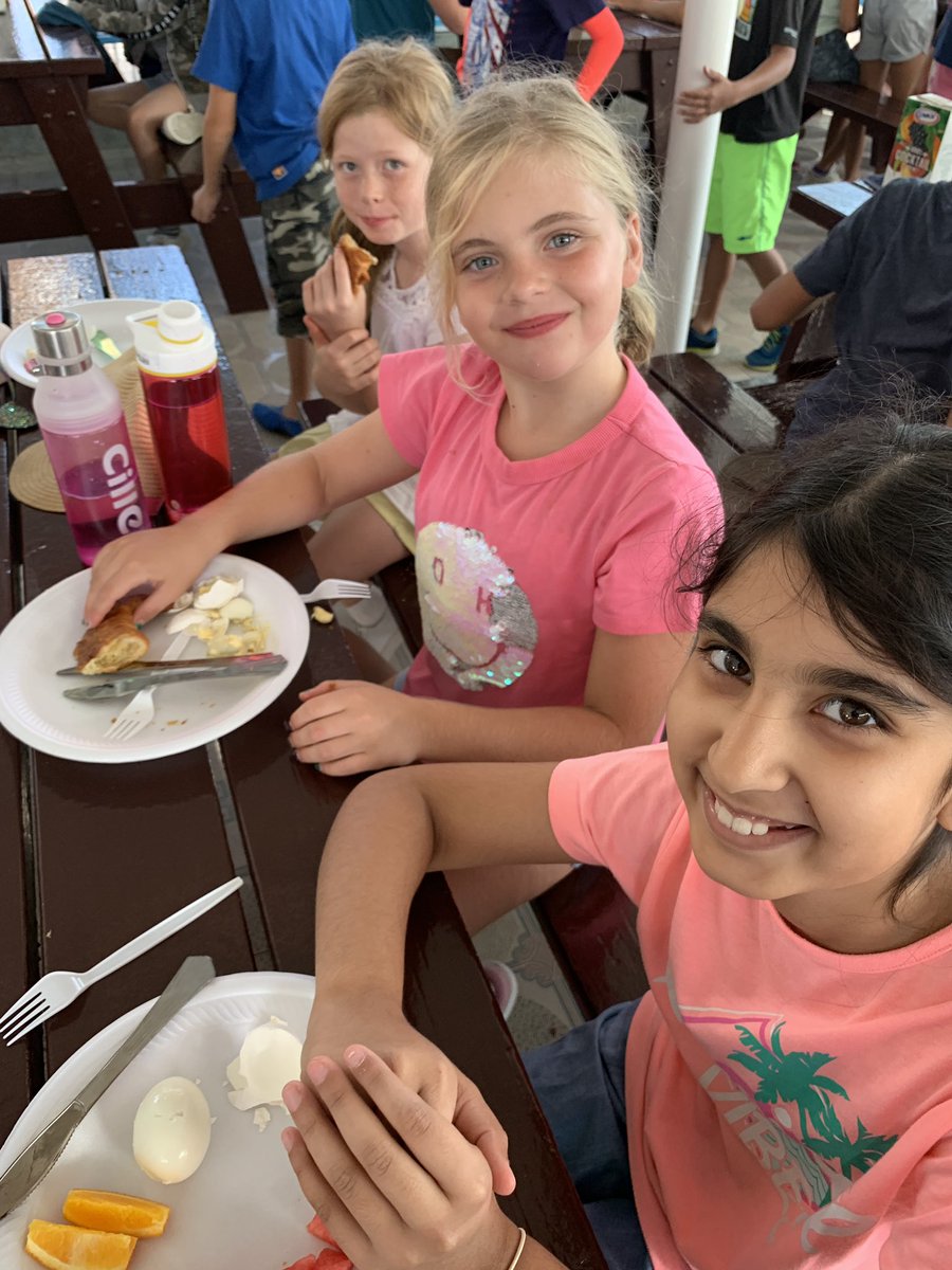 JPS_Year4's tweet photo. Breakfast at #JPSyear4camp...yum! Plenty of energy needed for the last three activities today! #JPSyear4 #JPSfun https://t.co/Kz5votYtWh