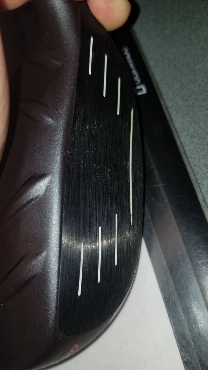 ChadKochis's tweet photo. @PingTour #ping #pingG410 Face caved in the first time hitting the club #twistface #smashfactor #pingG4103wood 😥 https://t.co/nYjrjBxxPD