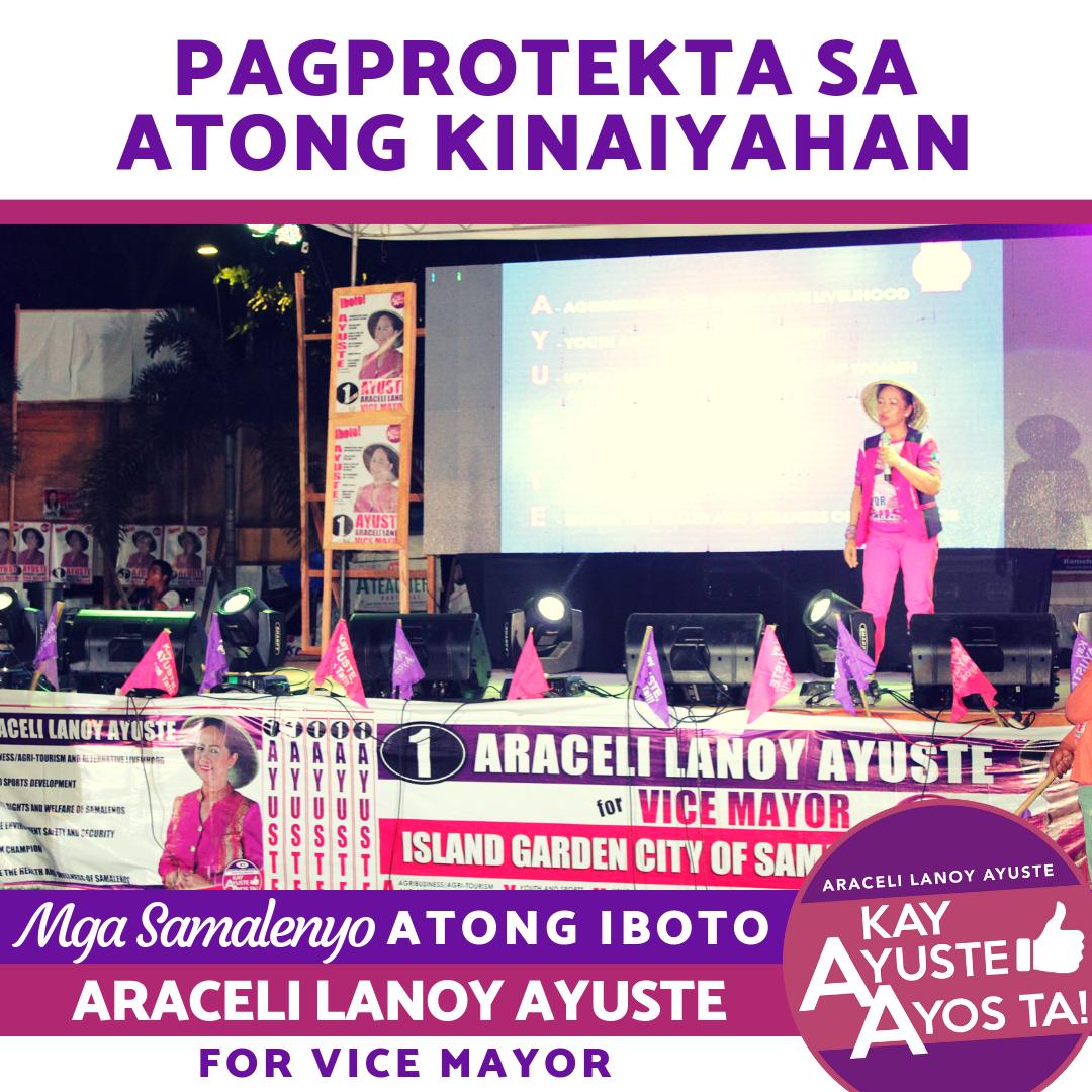 AraceliAyuste's tweet photo. Ang atong Isla adunay anindot na mga talan-awon ug angay ikapahambog sa tanan. Maong kita nga lumulupyo ani nga Isla responsibilidad nato nga kini atimanon ug ipreserba. Ug kini usa sa akong plataporma, ug nanghinaot ko sa inyong suporta.
#VoteNumber1AraceliLanoyAyuste https://t.co/C08znEo2KN
