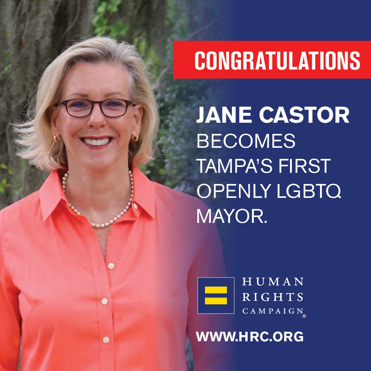 Jane Castor becomes Tampa's first openly LGBTQ mayor