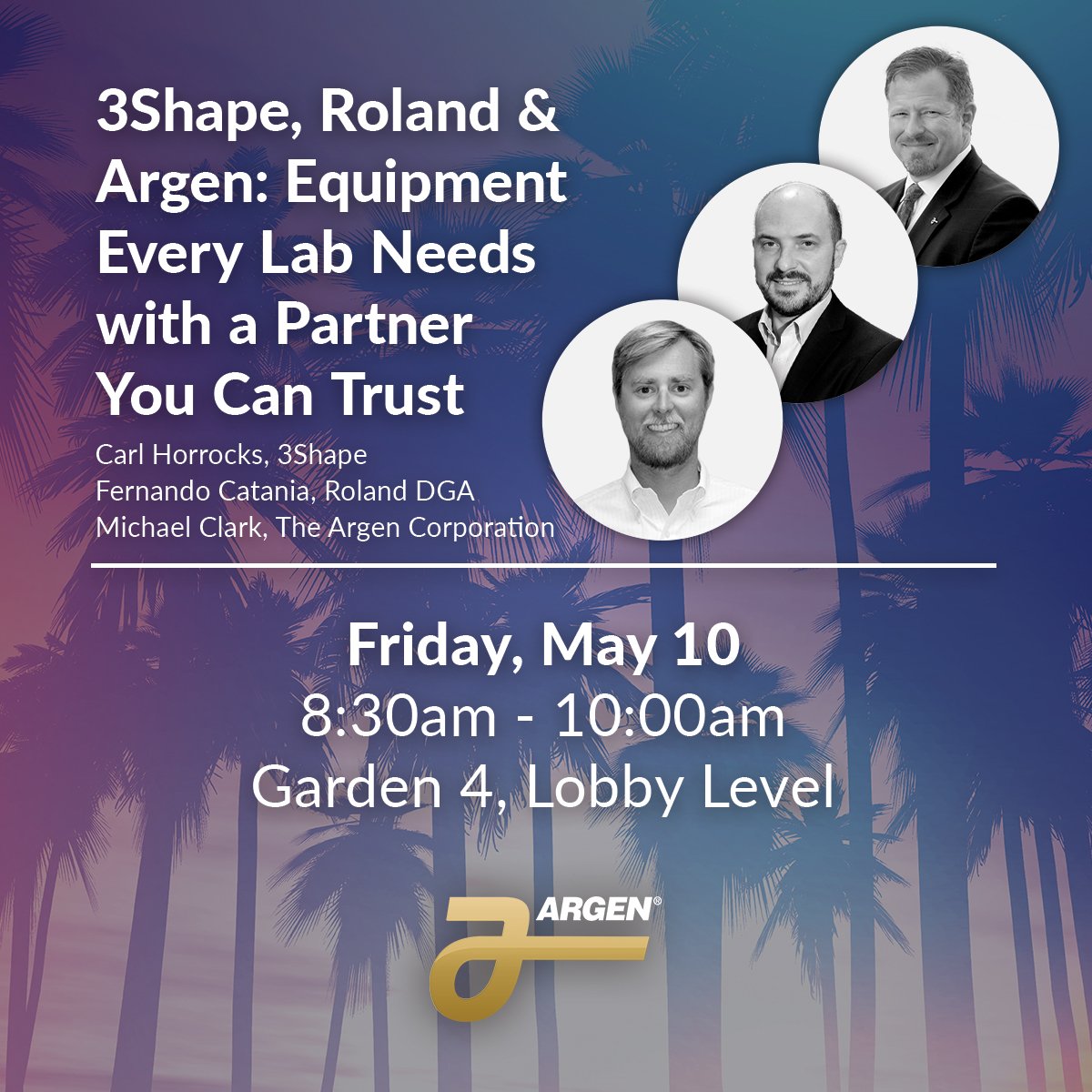 Argen_Corp's tweet photo. Lab Day West Lecture Spotlight:
Don’t miss your chance to hear from leaders at 3Shape, Roland, and Argen about how the right equipment and software can elevate your business.
RSVP: https://t.co/wFmC8IL9zF
#LABDAYWest #ArgenCorporation #3Shape #Roland https://t.co/5Zdta7obtg