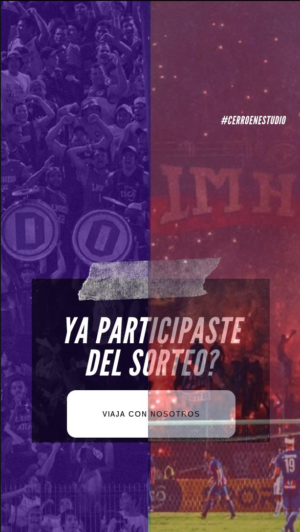 Ya participaron del sorteo de <a href="/CerroEnEstudio/">Cerro En Estudio</a> ? Faltan 4 días para anunciar al ganador 👀 buscá pues el tuit y probá suerte para ir a Uruguay con el ciclón 🔴🔵🎉🎊