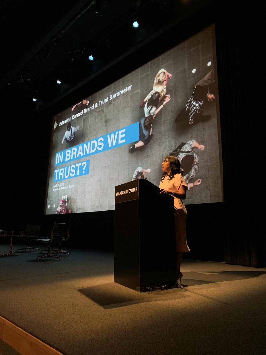 TheBrandLab's tweet photo. Kristen’s Lucky of @EdelmanPR kicking off our 2019 Fearless Conversation sharing why authenticity matters when asking “In Brands We Trust?” #TBLfearless https://t.co/Wp6dmP4TLi