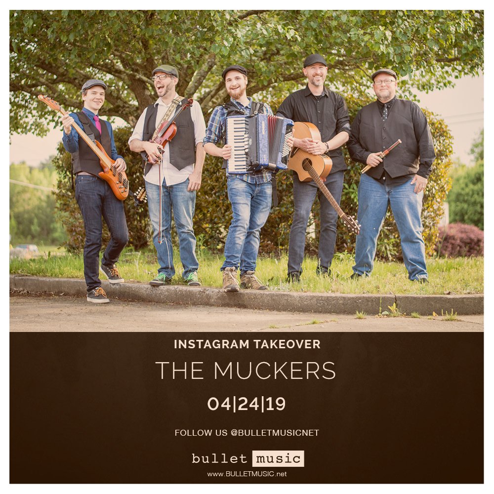 bulletmusicnet's tweet photo. 🤩🤩🤩🤩🤩
BULLET GETS MUCKED!
You read that right! @TheMuckers are taking over our Instagram TOMORROW! Catch a glimpse of what it means to be a mucker then join us @SmithsOldeBar at 7pm to see what all the hype s about! https://t.co/YIogHWUbbq