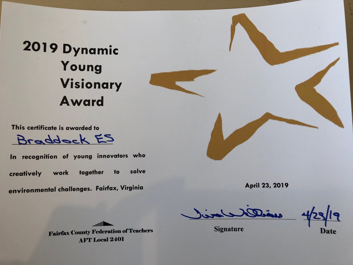 BE_eXSTREAM's tweet photo. SO PROUD of our @BraddockElem Environmental Action Students! Our FIRST #novaseas19 Award!! Our students practicing their presentation skills PAID OFF! $250.00 π¦
πππ€π°
@fcpsnews @FCPSR2 @FCPSSupt @fcpsGet2Green @ElaineTholen @FCPSSTEAM @learningtogive https://t.co/cB1dgLE0oj