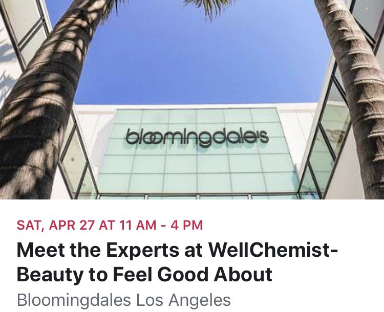 Hello California! Meet the Clean Beauty Experts this Saturday at Bloomingdales LA. Join the esteemed panel and Farmaesthetics founder Brenda Brock who will share her story, tips and insights at 11 and 3 🌿