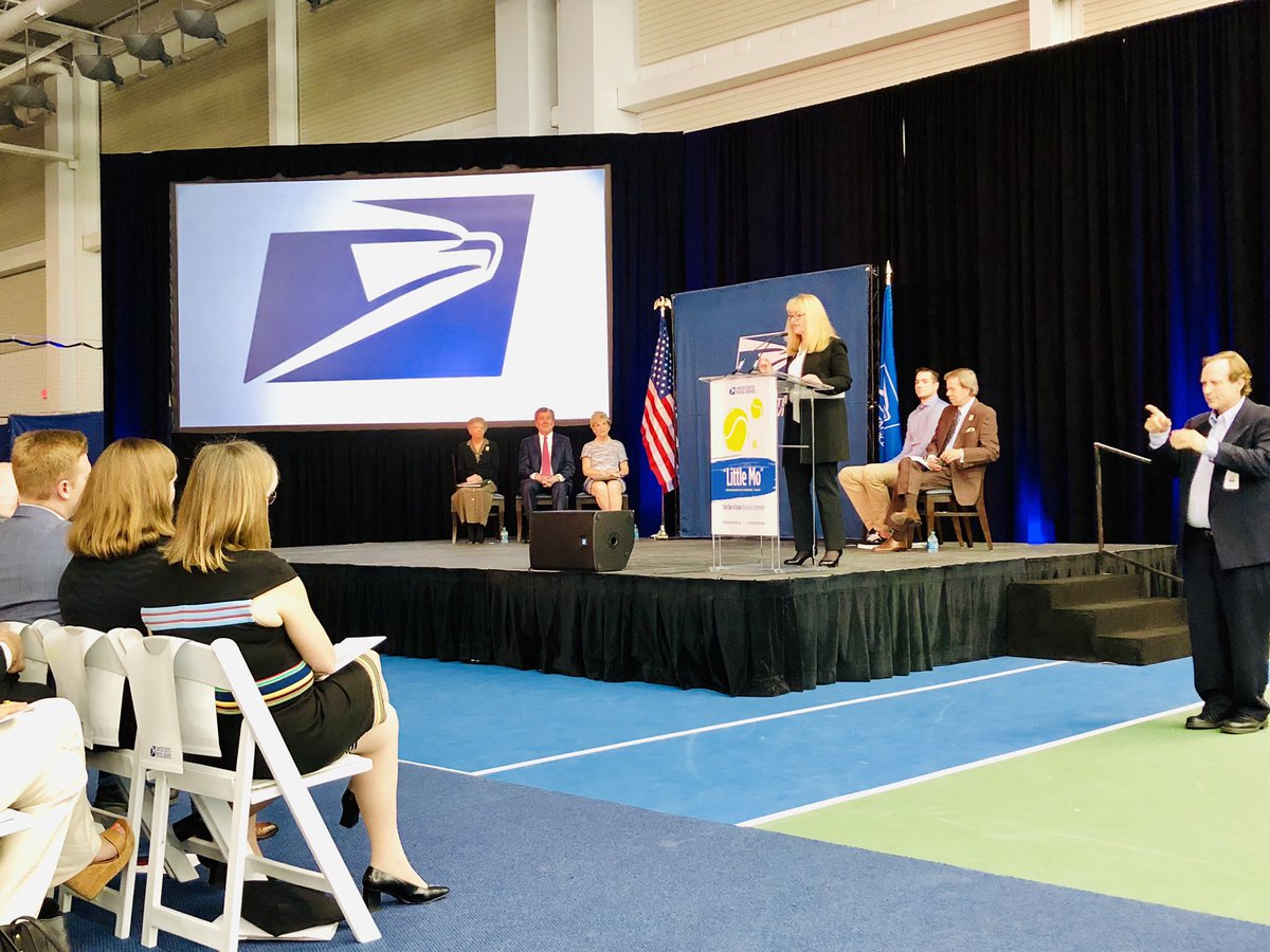 CindyBrinkerS's tweet photo. “She had focus, drive and talent.” ~ Janice D. Walker, Vice President, Corporate Communications @USPS 
#LittleMoStamp #TennisStamps #LittleMoForever https://t.co/PhV4sWbvIr