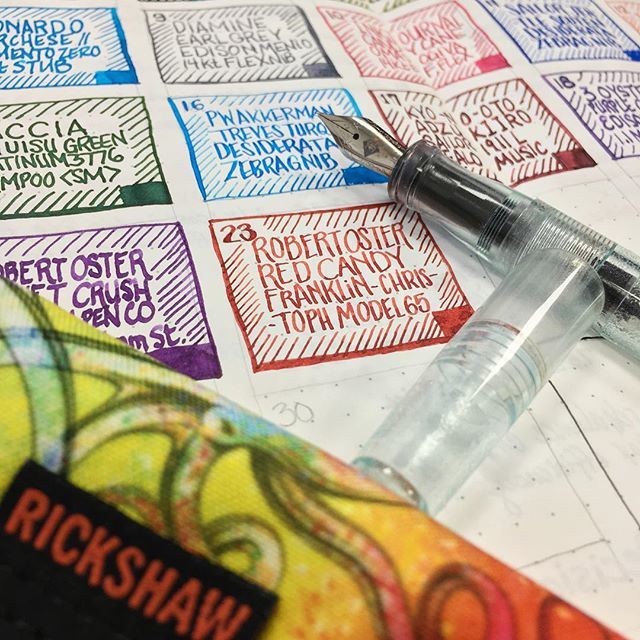 InkJournal's tweet photo. Candy is dandy. 🍭 Day 23 of #30inks30days pairs @robertostersignature Red Candy with a @franklinchristoph model 65 with a medium cursive italic nib ground by Mike Masuyama. .
.
.
#fountainpenaddict #fountainpennetwork #fountainpen #fountainpens #fpge… https://t.co/8MLTO2a1c3 https://t.co/UvkEQ5bqv8