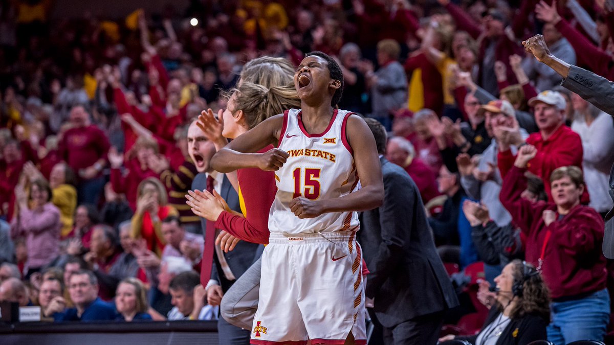 CycloneWBBCamps's tweet photo. The best fans in the country! Iowa State Women’s Basketball averaged 9,573 fans per game. Ranked second in the country. #CyclONEnation https://t.co/dKSE3CMpxK