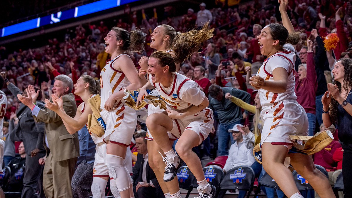 CycloneWBBCamps's tweet photo. The best fans in the country! Iowa State Women’s Basketball averaged 9,573 fans per game. Ranked second in the country. #CyclONEnation https://t.co/dKSE3CMpxK