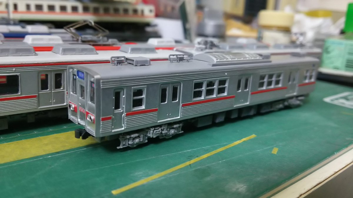 都営5200形。 これもGM京成3500形板キットから。 方向幕削って