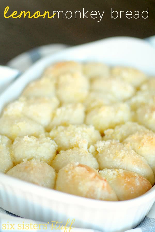 SixSistersStuff's tweet image. We LOVE this lemony twist on traditional monkey bread and it's so EASY to make. ow.ly/62DM50pHxJo #sixsistersstuff #monkeybread #lemonbread #dessert