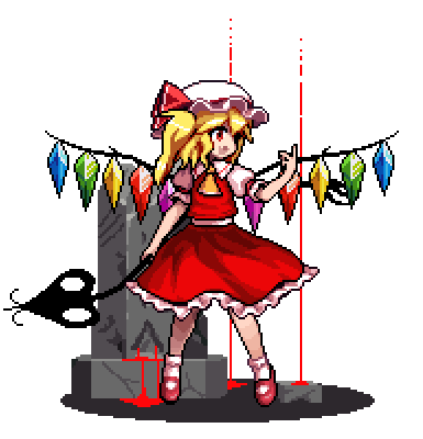 The Hammer Flandre Scarlet Touhou 15 5 Aocf Concept Art Won T You Please 𝐏 𝐋 𝐀 𝐘 𝐖 𝐈 𝐓 𝐇 𝐌 𝐄 Pixelart ドット絵 東方project Touhou 東方 Dotpict フランドールスカーレット フランドール