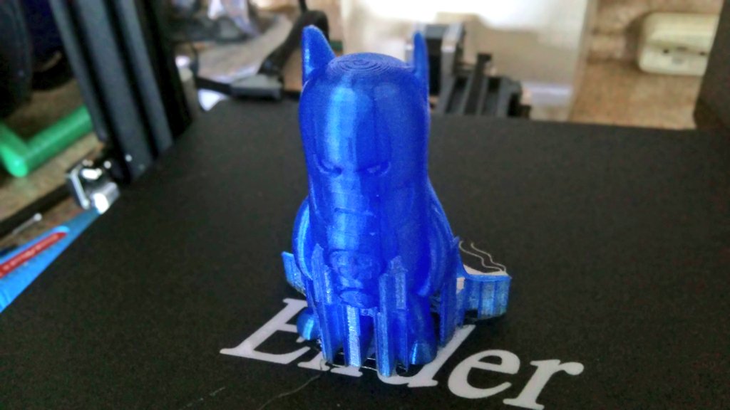 Plas3D's tweet photo. Mini Batman by @wekster2507 Ender 3 Pro 0.2mm layer Plas3D PETG Tranalucent Blue #plas3d #plas3dfilament #petg #petgfilament #blue #batman #minibatman #3dprinting #miniature https://t.co/t7SEWFqayp
