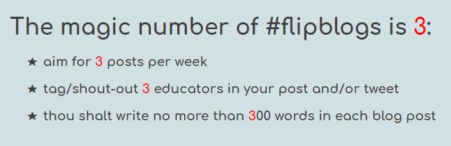 swanversations's tweet photo. My 3rd #flipblogs post of the week meets the requirements that I set for myself (and anyone else who wants to play along!)

Shoutouts to all my fellow #flipclasschat participants, including @PhilipPulley, @MrsBarnett_Tchr, and @bakerhhhs! #flipclass https://t.co/7bgy54EyV7