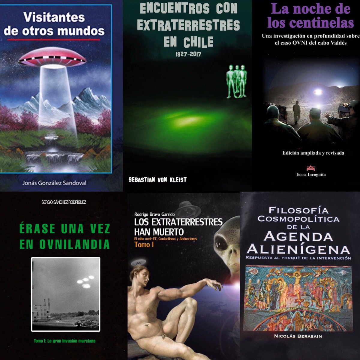 ecobufon's tweet photo. Al termino del #DiaDelLlibro hago un reconocimiento a los trabajos ufológicos que han sido presentados en los últimos años en #Chile 
Cada una de estas publicaciones está el esfuerzo personal de los autores (me incluyo) con dedicación, persistencia y sobre todo recursos propios. https://t.co/kU6UTDI6tB