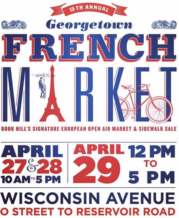 BailiwickCrewDC's tweet photo. If you’re in Georgetown this weekend, you’re in for a treat! Check out the #georgetownfrenchmarket happening this Friday-Sunday!

Though we won’t be there, you can find lots of our gear at #localmeditations on Wisconsin Ave. and we’ll have special deals all weekend! 🇫🇷 #madeindc https://t.co/PZEtNZWc88