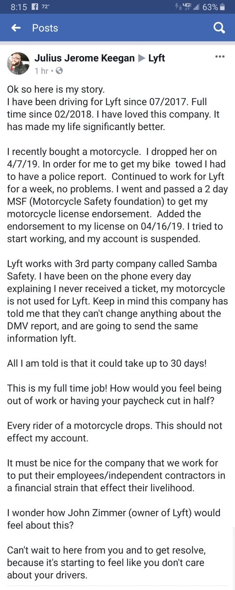 Kriptic213's tweet photo. @lyft I've contacted you numerous times. All I want to do is get back to work. https://t.co/NagOlen0jM