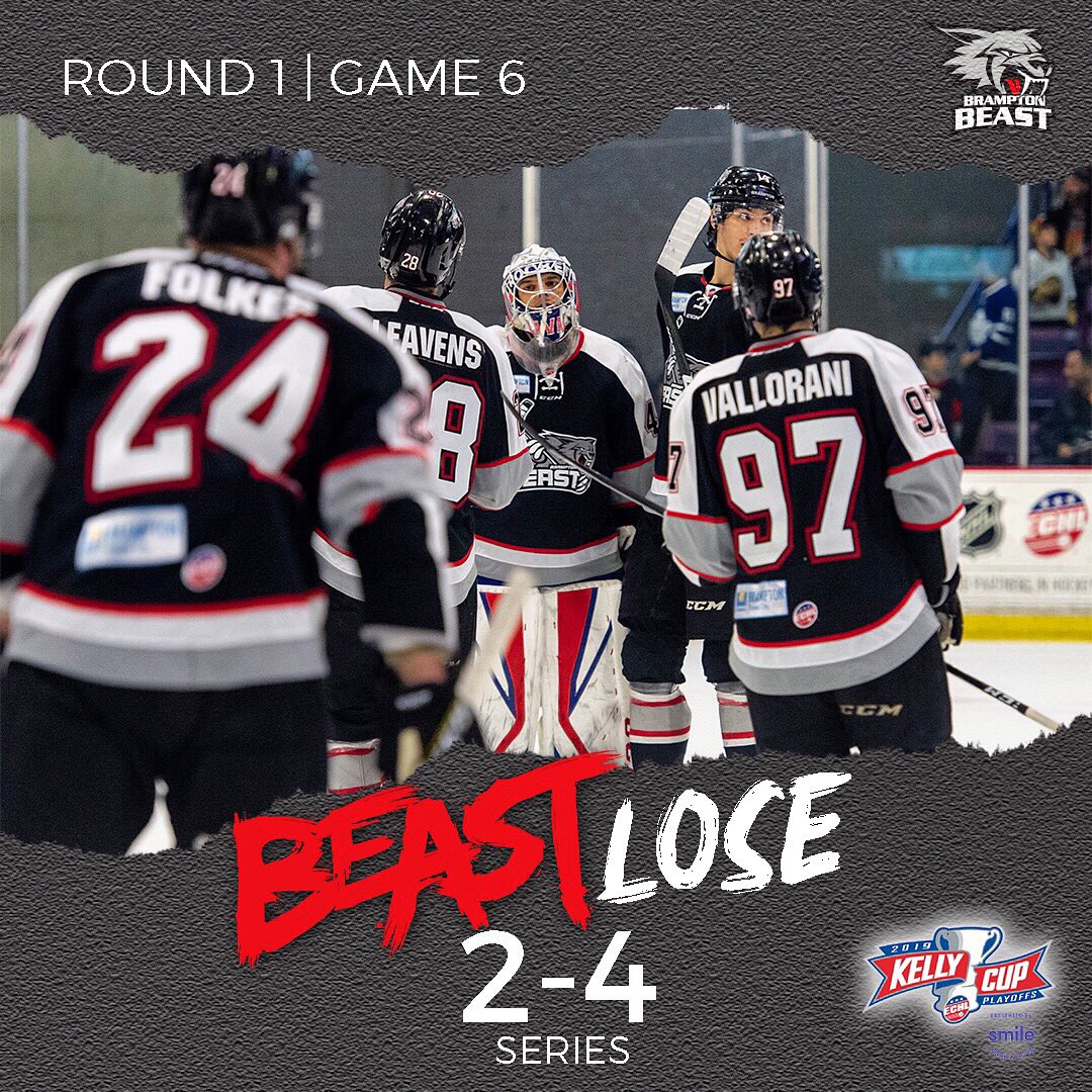 BramptonBeast's tweet photo. Beast lose in OT 3-2. We wanted to thank our valued fans for an incredible season. And thank our boys for a well fought series. 👏🏻 #BramptonProud
.
.
.
#Brampton #Beast #ECHL #Ottawa #Sens #NHL #Belleville #Senators #AHL #HockeyIsLife #HockeyLife #Hockey #PuckIsLife #Puck https://t.co/ZjyD2ruMm8