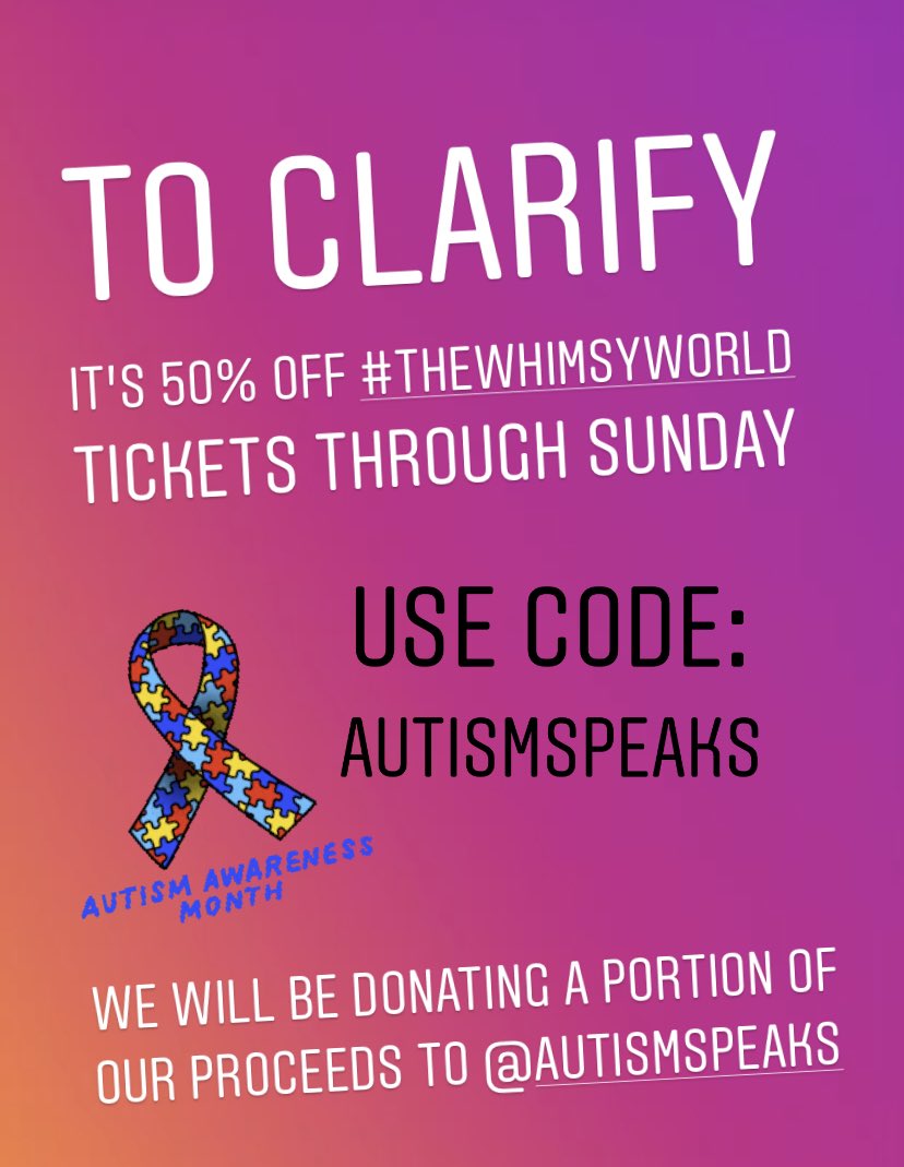thewhimsyworld's tweet photo. We will be doing our part to help @autismspeaks by donating a portion of our sales this weekend to them! https://t.co/4jR0IyCriQ