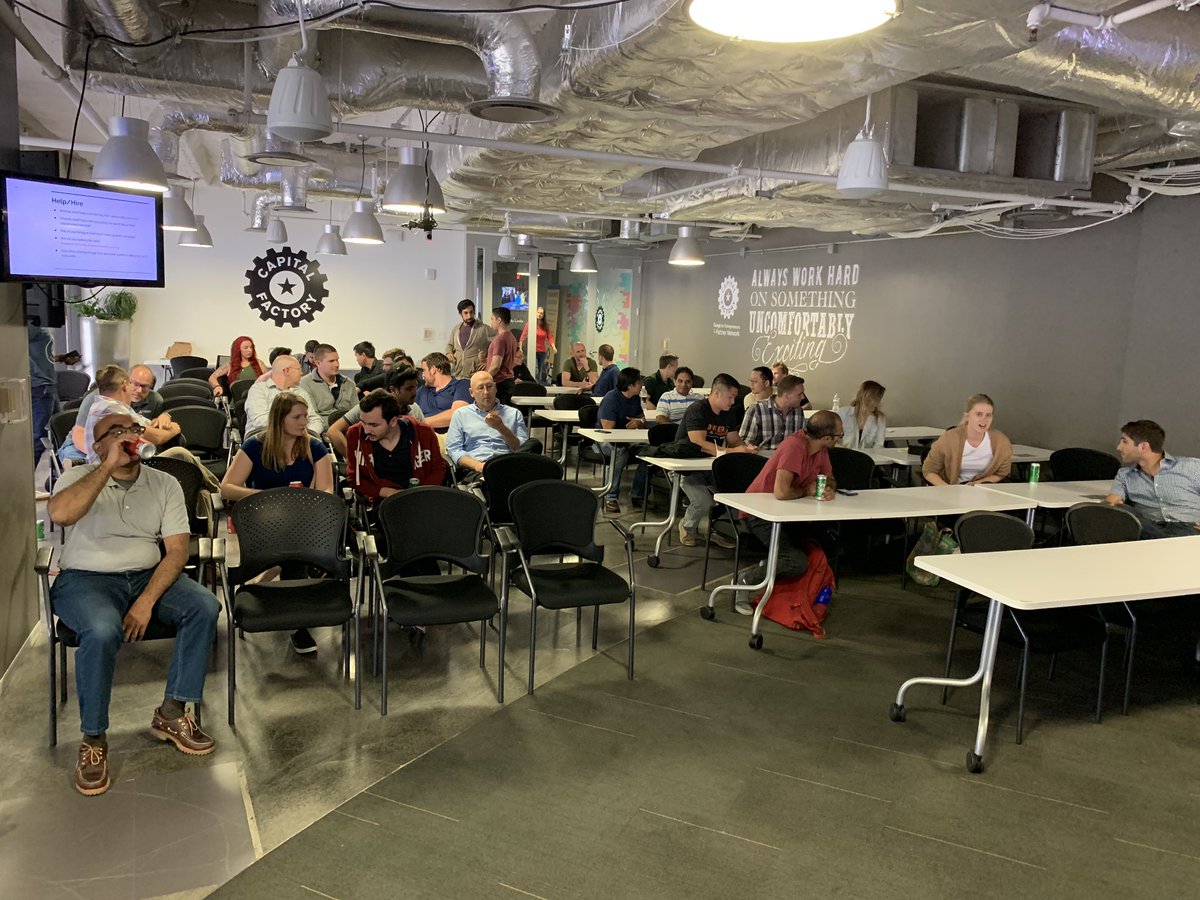 sm_atx's tweet photo. Your next team member or cofounder could just be a conversation away. Don’t be afraid to make new connections at meetups. Here’s our members leading by example. https://t.co/02g8fNnY9W