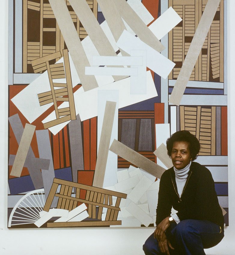 studiomuseum's tweet photo. Visionary abstract artist #MavisPusey (1928–2019), whose bold geometric works respond to New York and cities that profoundly shaped her, has passed away. Curator and friend, Hallie Ringle, remembers the artist's remarkable life and work: https://t.co/vLNaIqDSsB https://t.co/pVcai6NrRg