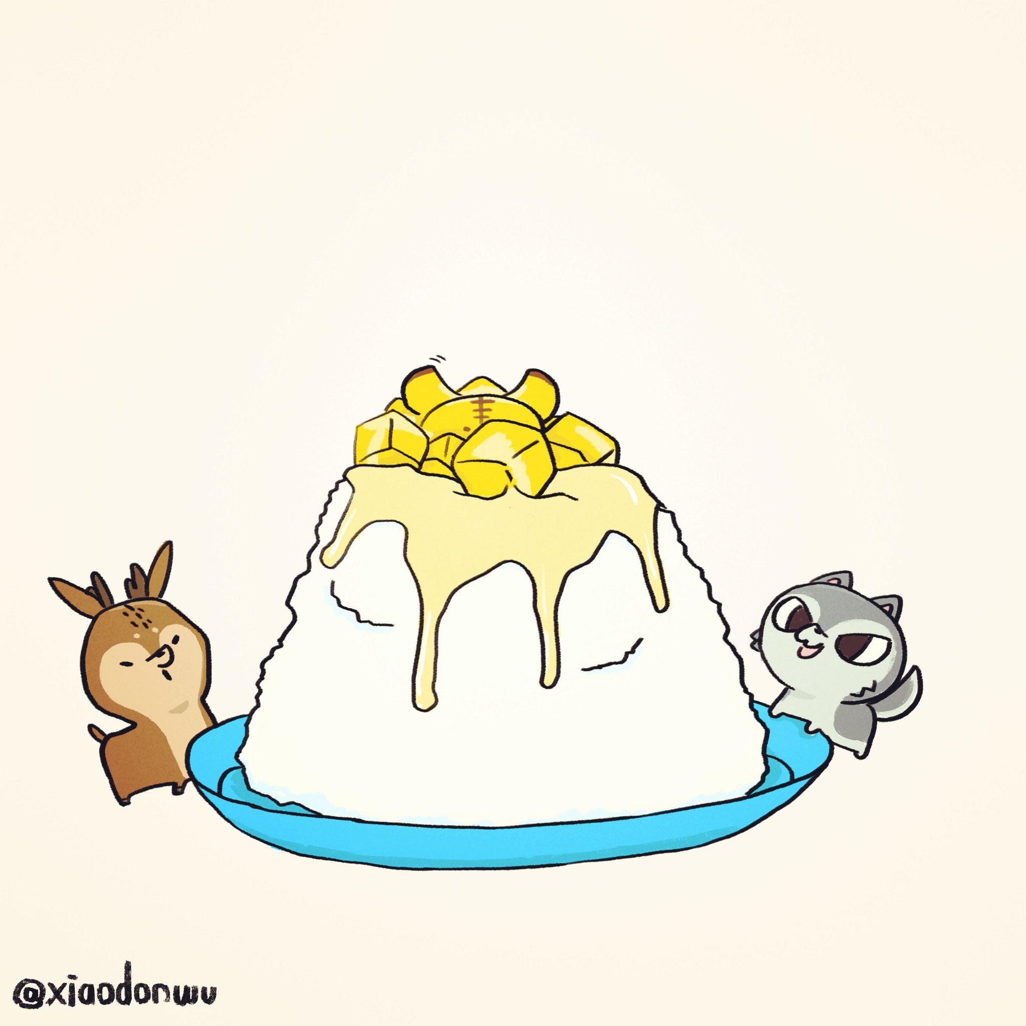 啊 動物 Al Twitter 天氣好熱啊啊啊啊 想吃冰啦 天気は暑いすぎ マンゴーカキ氷が食べたい It S Hot And Wet Today I Want To Have Some Shaved Ice Shavedice Mango Ice Hot Wet Illustration Weather イラスト 天気 暑い マンゴー カキ氷