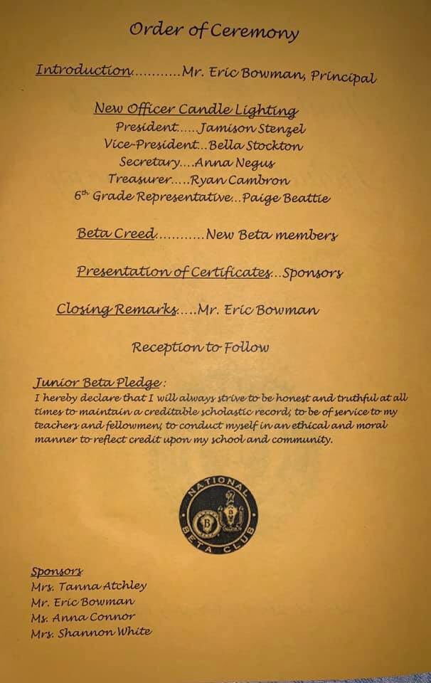 TWHunterMiddle's tweet photo. Congratulations to our 2019-2020 Junior Beta elected officers and inductees! #twhacademicexcellence #bucpride https://t.co/120T85NRNO