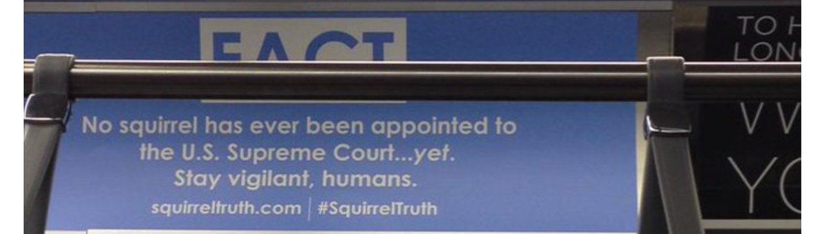jztkddng's tweet photo. In my internet scrolling, I came across this subway sign. I giggled. Curiosity got the better of me. I looked up the website and searched the hash tag. Now I can't stop giggling at the thought. @h_myles @rescuedogdexter #squirreltruth https://t.co/fYsFHFmJdT
