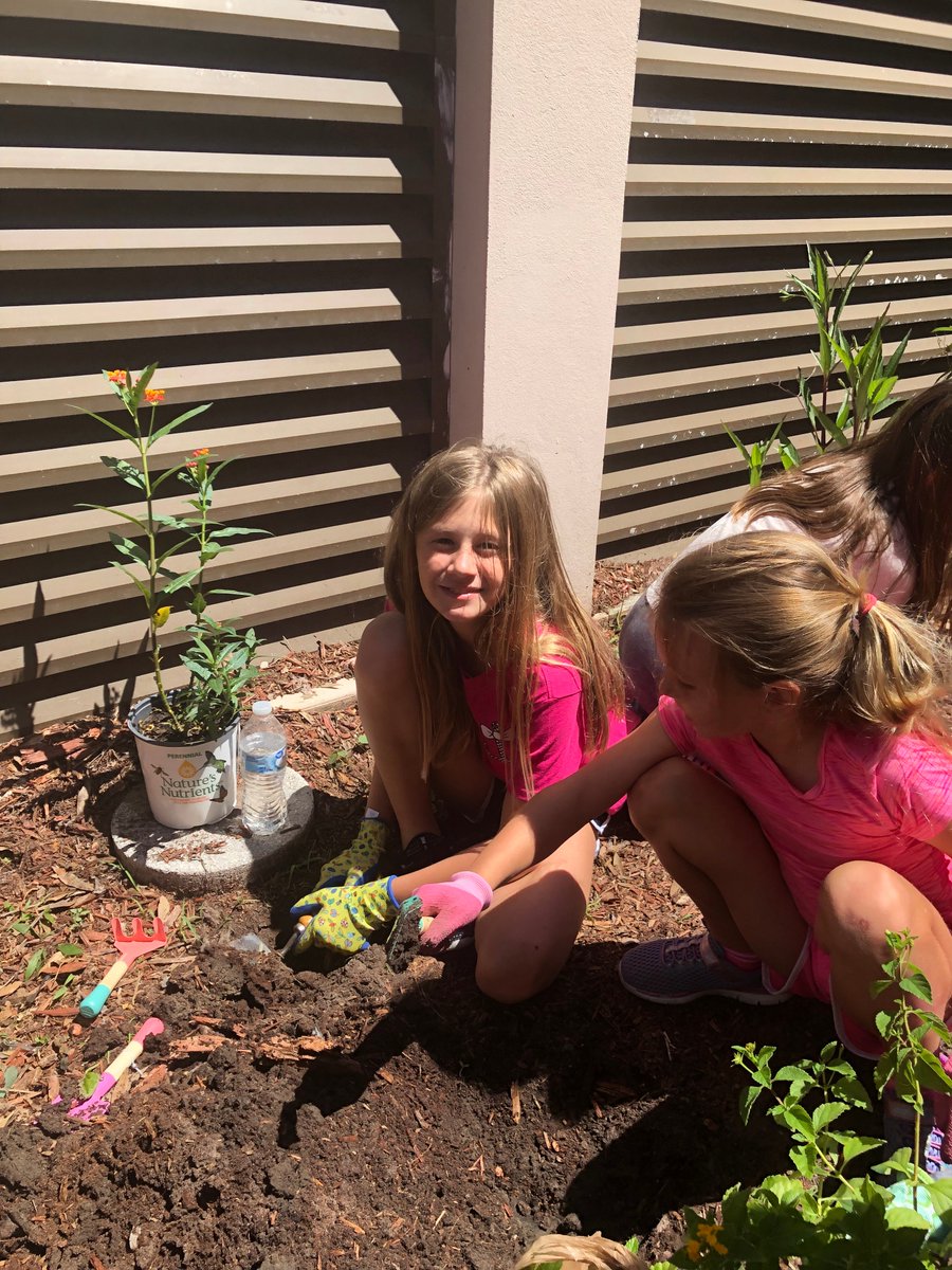 MrsFridayABES's tweet photo. Butterfly garden Earth Day service project.  @HCPSApolloBeach #BeWhoYouAre #WeClimbTogether
#ExceptionalLearningatABES
@Gifted_HCPS https://t.co/bx7o4E0dN3