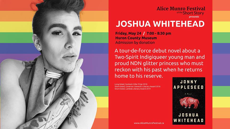 Next on my <a href="/AliceMunroFest/">AliceMunroFestival</a> reading list: @JWhitehead204's Jonny Appleseed. Coming to the @hcmuseum May 24! facebook.com/events/4121984… #Goderich