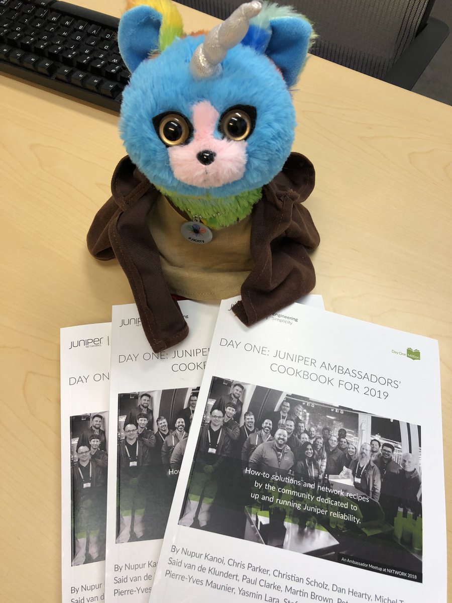YLara1's tweet photo. The 2019 Juniper Ambassadors cookbook has arrived!!! Download a free copy at https://t.co/0n2APAbUpI
#JKitty #Juniper #WeAreSLI #JuniperDayOneMillion #jnprambassador https://t.co/EEg9LTldyn