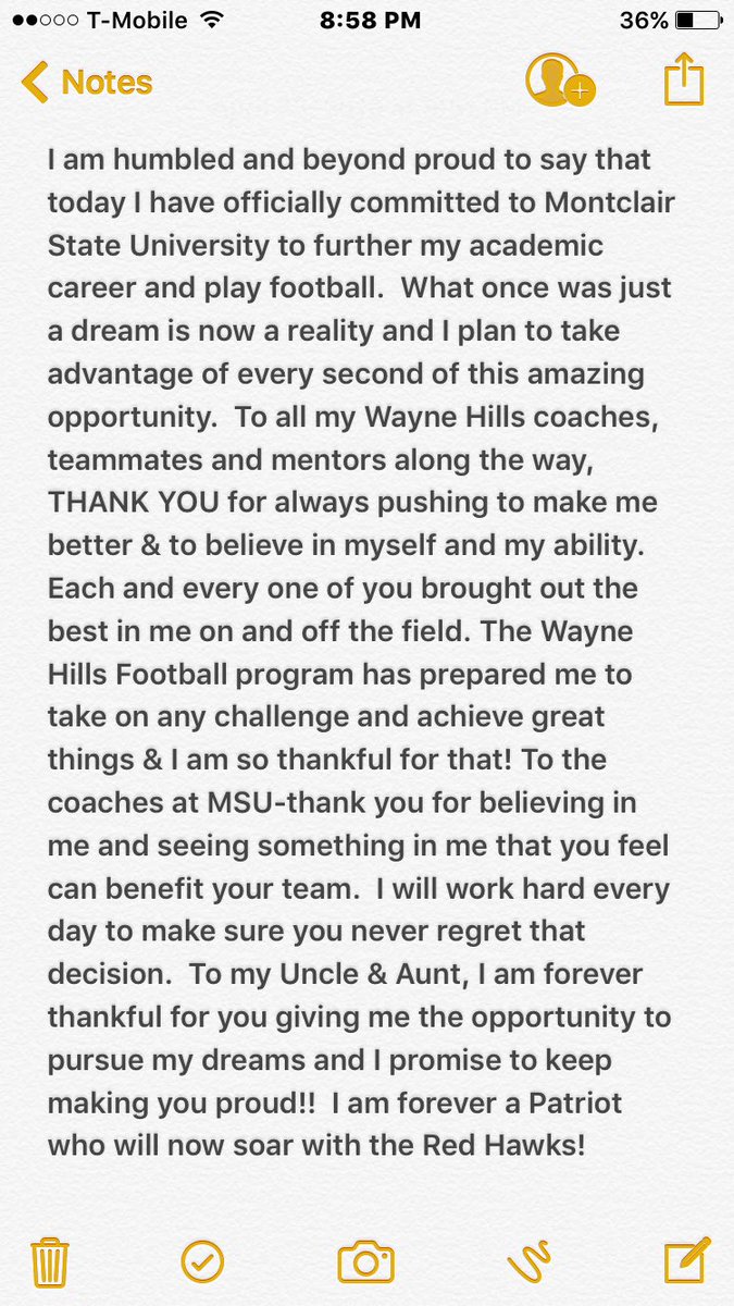 Gabedell56's tweet photo. #Committed @WayneHills_FB  @Cagey86 @Montclair_FB @ToddAgresta @whillsathletics @CoachPalazz @buyer74 https://t.co/BdOg9rhAW3