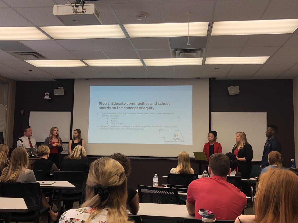 LeaderStance's tweet photo. wolfpack. presenting their work on equity education for the @NASBonline! Great to hear their perspectives and takeaways. #ALEC433 https://t.co/Mcm3iZavbs