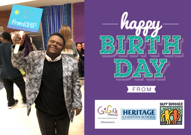 HCSBestBuddies's tweet photo. HAPPY BIRTHDAY to our buddy Denzel!  Thank you for blessing us all with your friendship.  We hope you enjoyed birthday chips &amp; salsa! https://t.co/nZn4BmWl3w