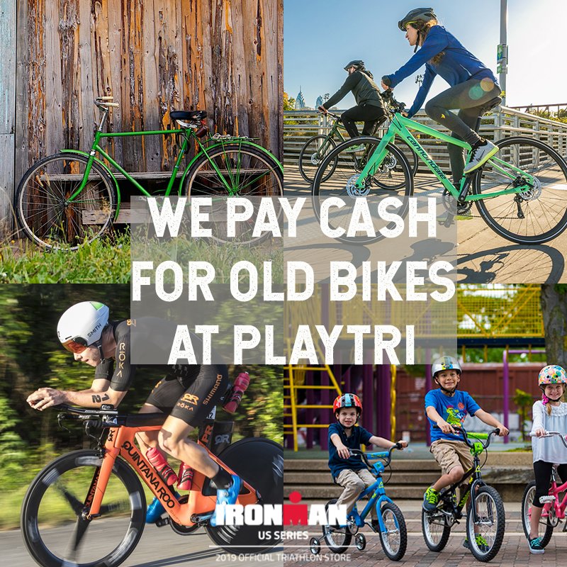 Playtri's tweet photo. โจ๐ฒโจThis is the perfect season to trade-in an old bike, for an awesome new ride! Learn how easy it is at https://t.co/2IUReqHe97
๐ฒ
๐ฒ
๐ฒ
#playtri #playtriracing #swimbikerun #triathlon #usat #usatriathlon #timetotri #ironman #ironman703 #newbikeday #๐ฒ https://t.co/gr6u3OyuA7