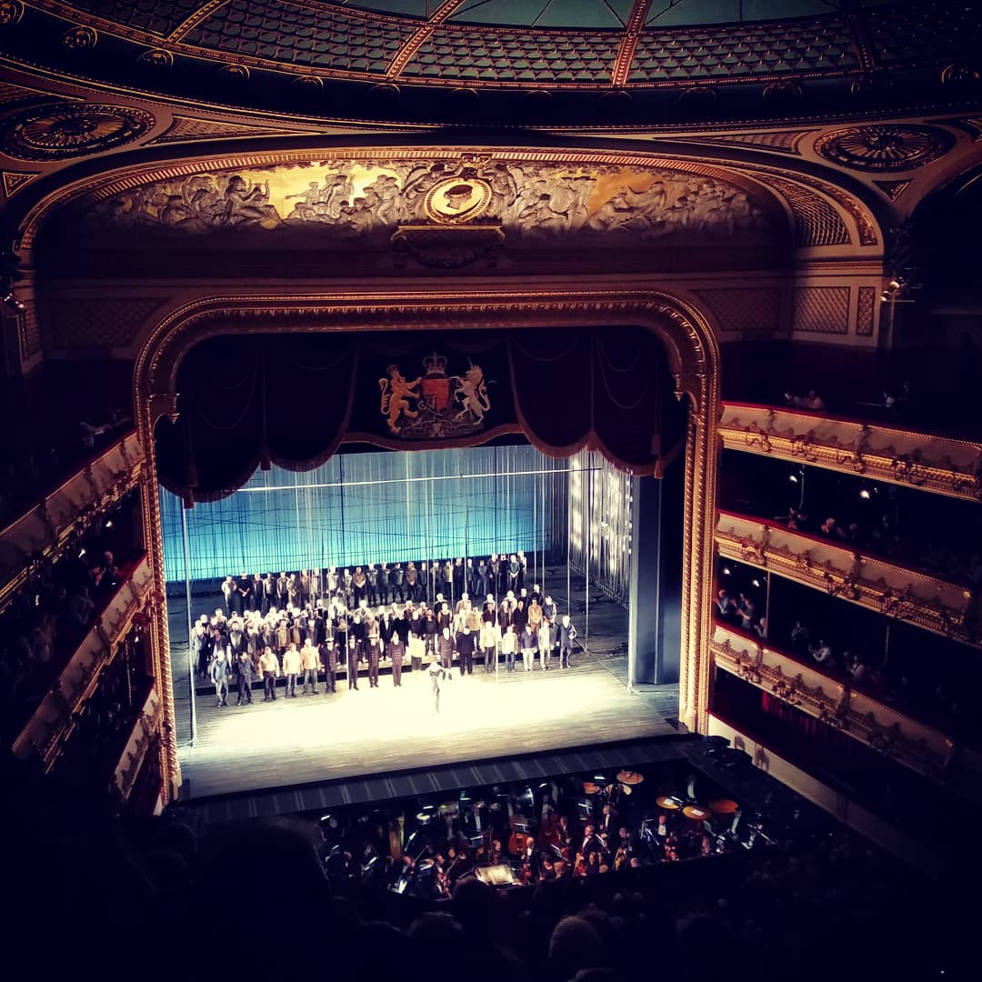 Homosociality meets gay panic. Gorgeous set by Michael Levine and a chorus that knew how to use it. I longed to be a part of #royaloperahouse #rohbillybud #malebonding #ToxicMasculinity #homosocial #deborahwarner #britten #openingnight #curtaincall