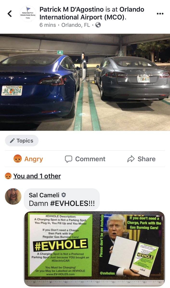 evholes's tweet photo. A couple of #Tesla’s only #Parking and not #EVcharging - Damn #EVHOLES https://t.co/CK7ZN05Yul @Gadgetress https://t.co/jnHOrScqZz