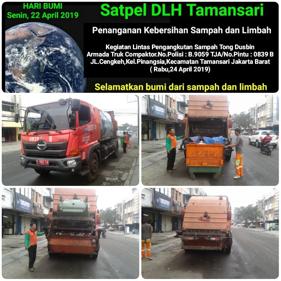 SatpelKec's tweet photo. Kegiatan Lintas Pengangkutan Sampah Tong Dusbin Kec.Tamansari 
Jakarta Barat
Rabu,24 April 2019
#8harimenujuHPSN
#dkinyokkerjabakti
#roadtoHPSNday
#haripedulisampahnasional
#dinaslhdki
#smartpeople
#jakartabersih
#bhayplastik
#likeforlike
#hpsn2019 https://t.co/I1DxPI5OwD
