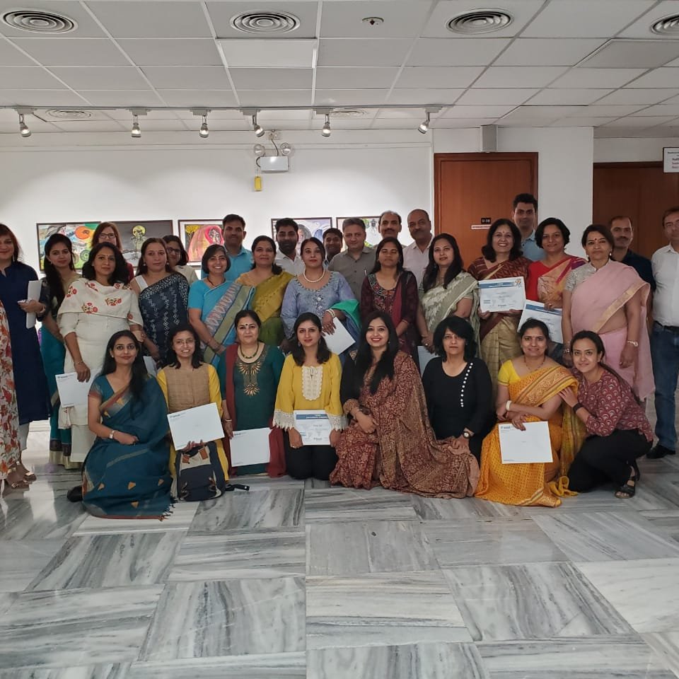 An association which will remain for lifetime.

33 mentors Received prestigious #TESOL  Core certificate after continuous hardwork of 140 hours and sleepless nights.

Gratitude to Directorate of Education and #AmericanCentre for this lifetime opportunity. 

#ProudDelhiGovTeacher