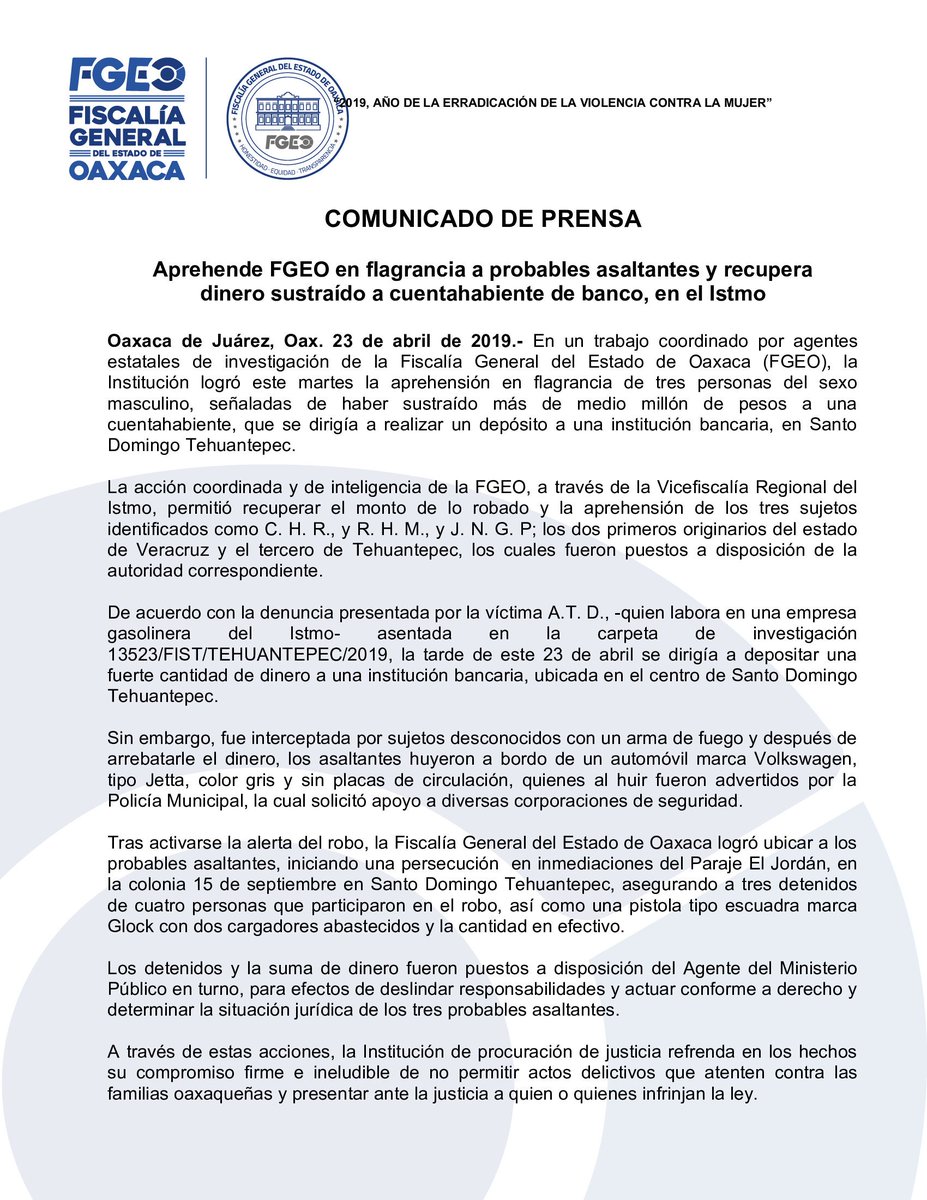 Fiscalía General tweet media