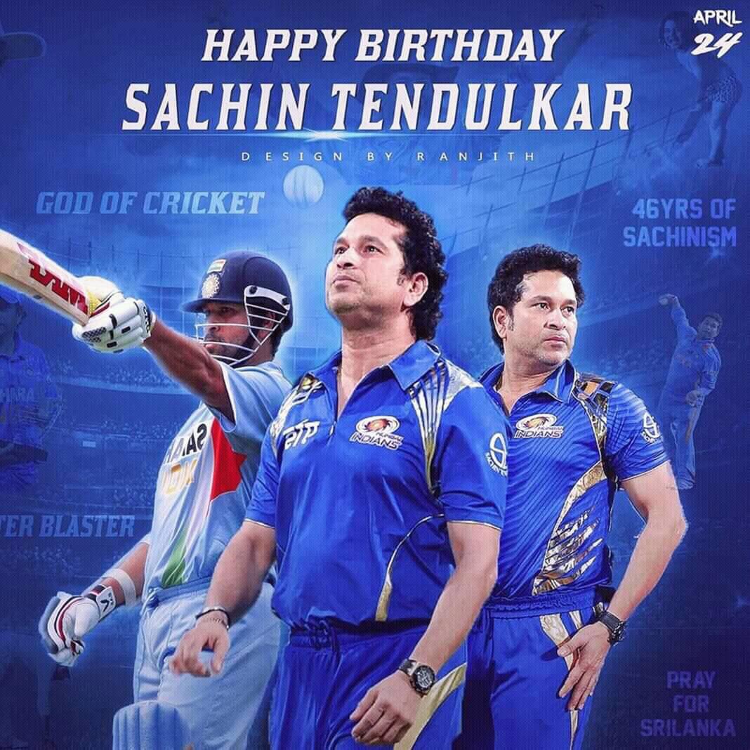 Happy Birthday to OUR CRICKET GOD TENDULKAR JIII   