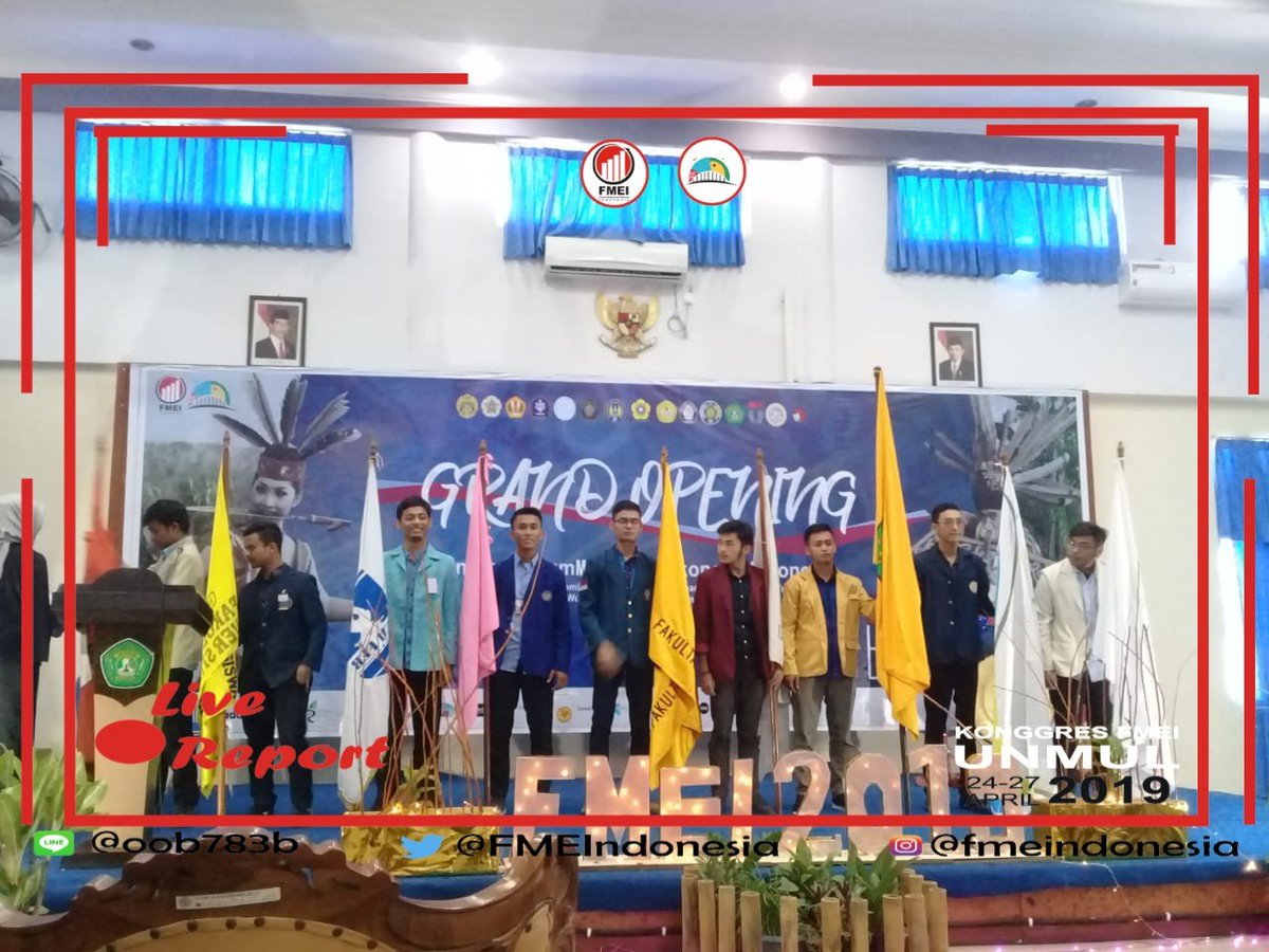 FMEIndonesia's tweet photo. Peletakan bendera Delegasi FMEI https://t.co/BAEspFm7Zf