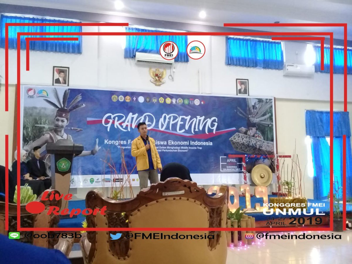 FMEIndonesia's tweet photo. Sambutan Gubernur Mahasiswa BEM FEB UNMUL https://t.co/9aXhuS9zGA