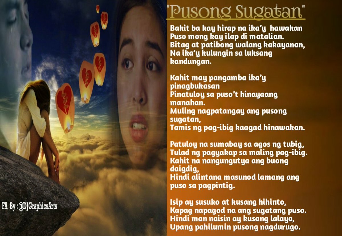 <a href="/Sakitan1stSquad/">Sakitan1stSquad</a> <a href="/nkkpagpabagabag/">Nakakapagpabagabag</a> <a href="/chocolatesRblue/">Bluē</a> @rowz2212 <a href="/kauwri06/">KAYE💜 SUPER BLESSED</a> <a href="/FlakesofSilver/">💔愛💜𝓡𝓪𝓮 𝓝𝓲 𝓚𝓾𝓵𝓮𝓽𝔃 ⁷ᴳ𓆩ᥫ᭡𓆪 ʟᴏ(ꪜ)ᴇ ⟬⟭⟭⟬</a> <a href="/AIFam16/">Ang SALTIK Infinity</a> <a href="/TeamKPTY_ORIG26/">TEAM👙 KAMPANTY👙 ᴬᴰᴺ</a> <a href="/AldubMDEast/">AD/MD_MiddleEast</a> @Obra_ADN2018 <a href="/Poreber2018/">💖Poreber Maine Chardᴬᴰᴺ 💖</a> <a href="/ADN_POETweets25/">ADN POETweets</a> <a href="/ALDUBSL/">ALDUBSingleLadiesI ᴬᴰᴺ</a> <a href="/AlDubBigBoyz/">AlDubForTheBigBoyzᴬᴰᴺ</a> <a href="/AMInaticsOFC/">AMInatics OFC ᴬᴰᴺ</a> <a href="/ofctrendsetter/">TEAM OAT ᴬᴰᴺ</a> <a href="/aldubmaiden/">AlDub❤️MaiDen Org ᴬᴰᴺ</a> @lynieg88 <a href="/ADNPerkyMessies/">♀𝒜𝒟𝒩 𝒫𝑒𝓇𝓀𝓎 𝑀𝑒𝓈𝓈𝒾𝑒𝓈♀️</a> <a href="/WDabuet/">❤WenRomania 🇷🇴❤</a> <a href="/JennyOcera/">ALDUB_Jennie ᴬᴰᴺ</a> <a href="/Barbarapunzala1/">Barbara punzalan</a> <a href="/CryingUnic0rn/">Yannie 🫰🏼</a> <a href="/sherrypie18/">❤️ S H E R R Y ❤️</a> @ALDUBThess16 <a href="/montenegro_emil/">LoloEmil</a> @DJGraphicsArts <a href="/AverillaNena/">🏵Nena🌻</a> <a href="/sfkitty56/">SusanFA 🇺🇸</a> <a href="/destiny041772/">Jane👙ᴬᴰᴺ</a> <a href="/EsmieCruz/">⚘🌼🌷🌻🌺</a> <a href="/FANGIRLqueenADN/">LIWANAG 🌻</a> <a href="/Samemknox/">Mabzkiedoodledandy 😊</a> <a href="/dimog_emilia/">Mamu D. Saltik</a> For one shot poem making contest...
Here are the entries...

Entry #1 
"PUSONG SUGATAN"

@KesongMacho @chizstiks 
@aldub_iyam 
<a href="/34thKingSniper/">CedWick 🦇</a> 
@sniper0729 
@DJGraphicsArts 

#ALDUBNationLoveAndRespect