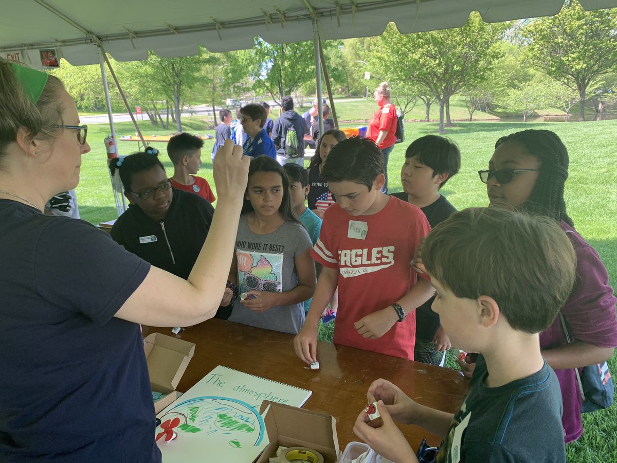 ccmoulder's tweet photo. So so proud of these students who represented CES today at the 2019 Student Environmental Action Showcase (SEAS) at GMU's Center for the Arts. #novaseas19 #OurCES @centrevillees1 https://t.co/odnd5Mnk9w